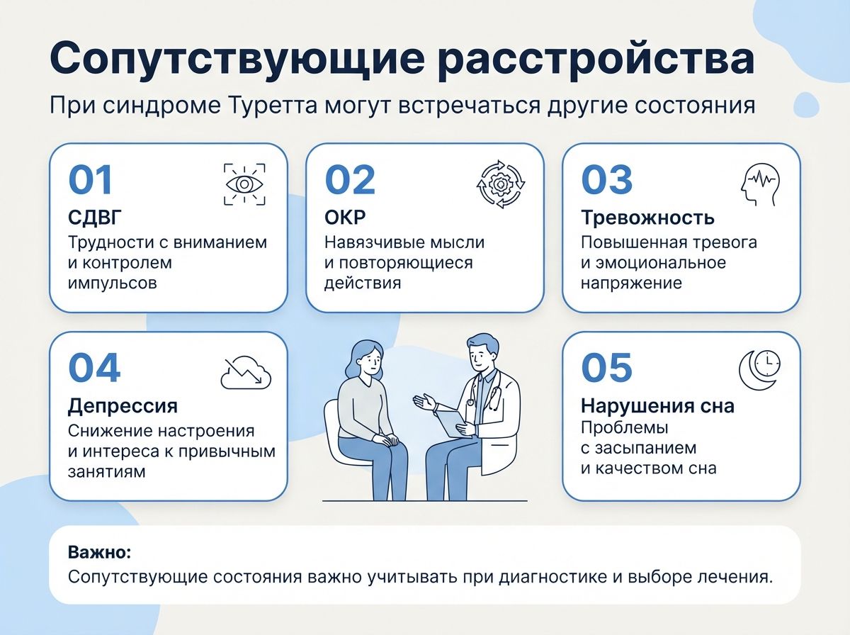 Лечение синдрома Туретта в городе Клинцы инфографика